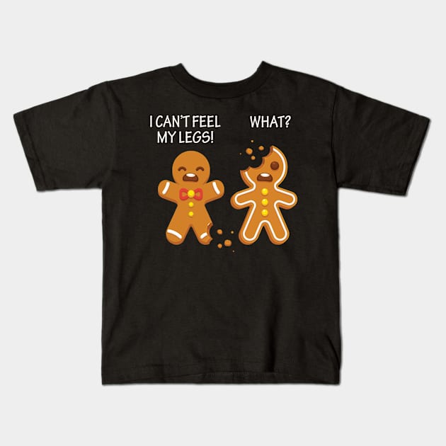 Gingerbread Men Christmas Kids T-Shirt by HouldingAlastairss